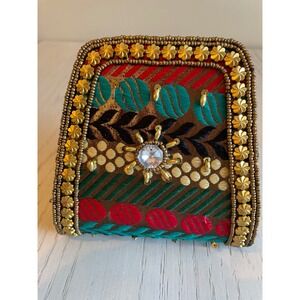 Bohemian Beaded Clutch Evening Bag Embroidered Coin Purse Small Pouch